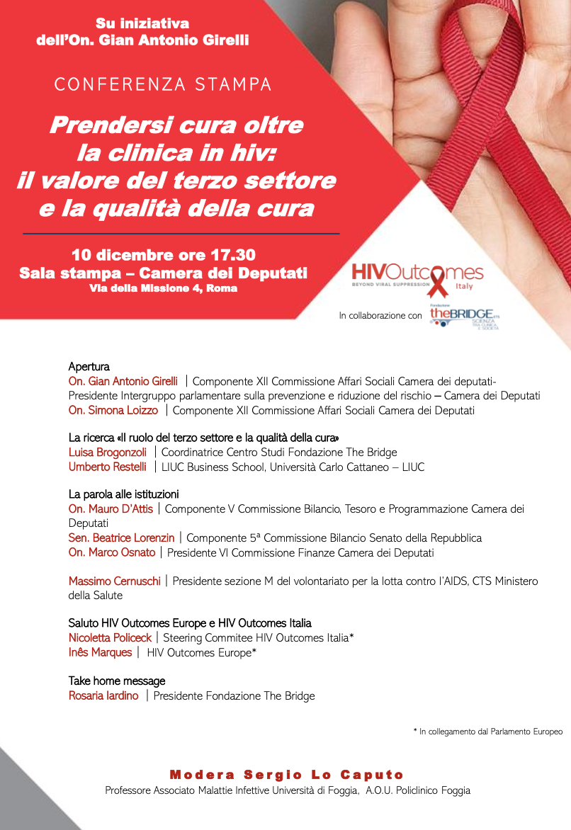 Prendersi cura oltre la clinica in HIV: il valore del terzo settore e la qualità della cura